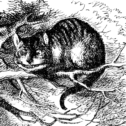 Grinsekatze Cheshire-Cat Tenniel – 365tageasatzaday